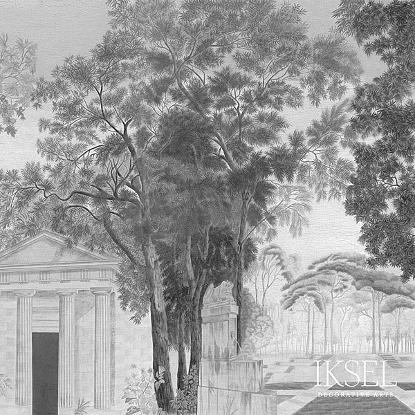 Italian Panoramic - Grey Tones Wallpapers | Schumacher